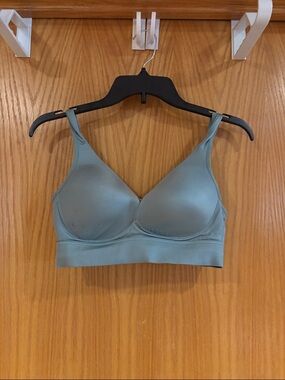 Jockey, wire-free teal bra, small
